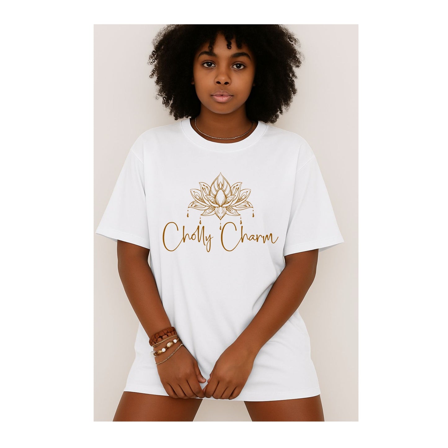 Chic Lotus Graphic Tee, Comfort Wear, Gift for Her, Casual Top, Mindfulness Apparel, Positive Vibes