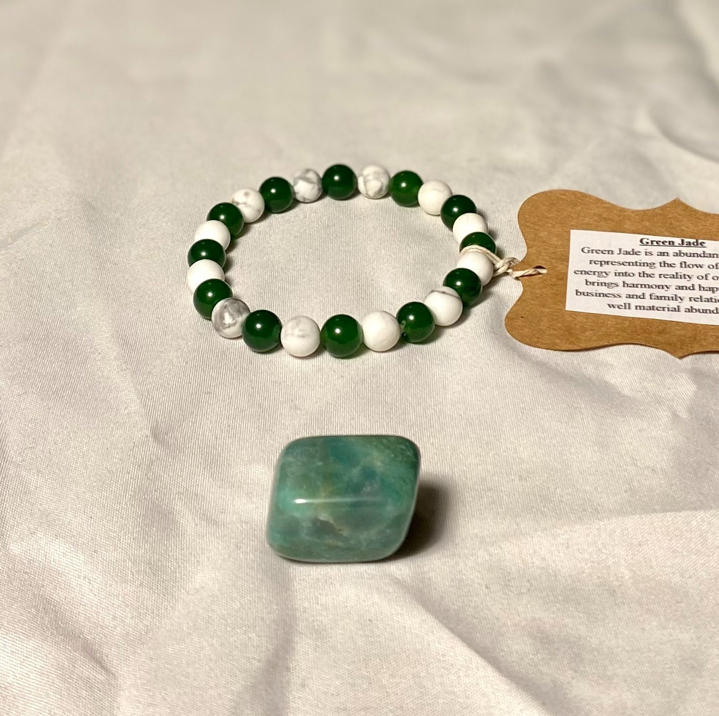 Green Jade and Howlite