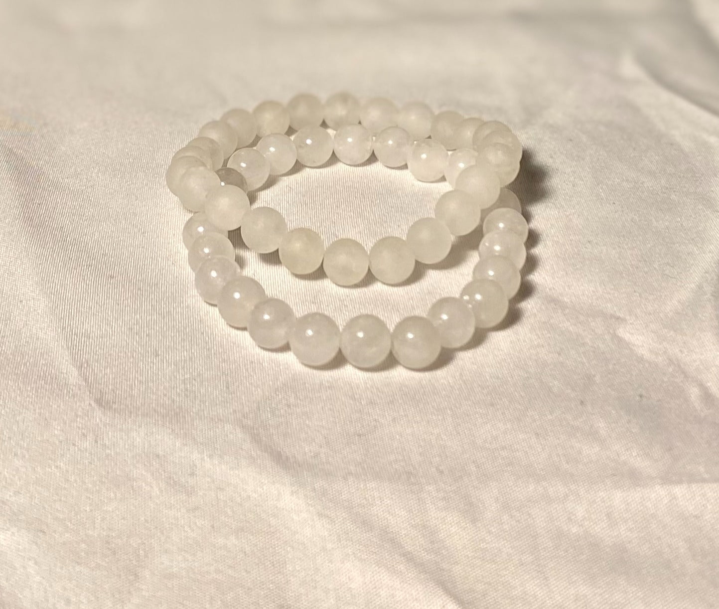 White Jade Bracelet Set