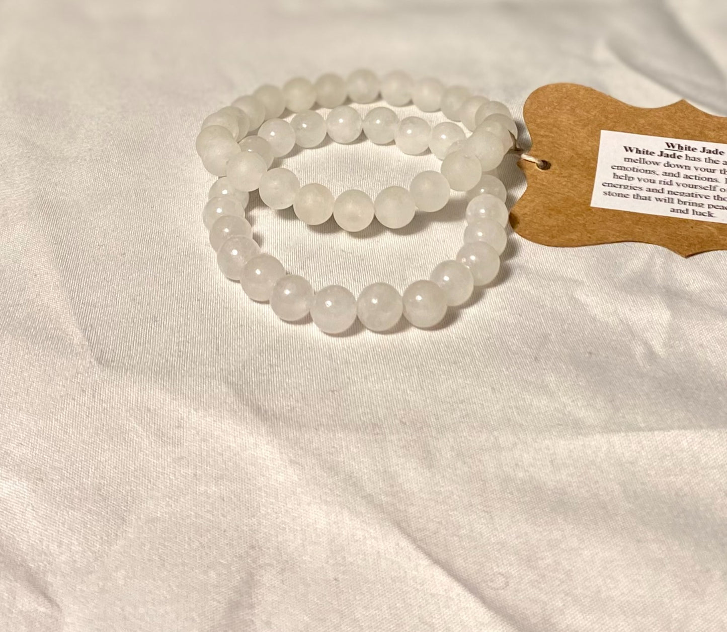 White Jade Bracelet Set