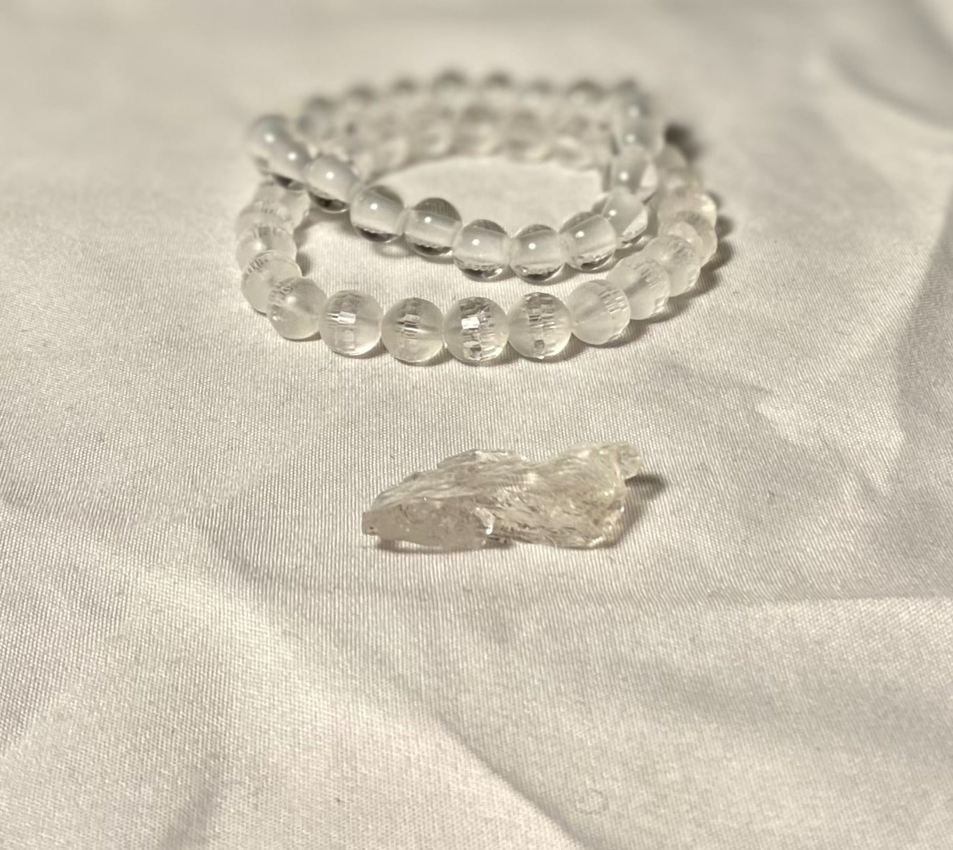 Clear Quartz Bracelet Set