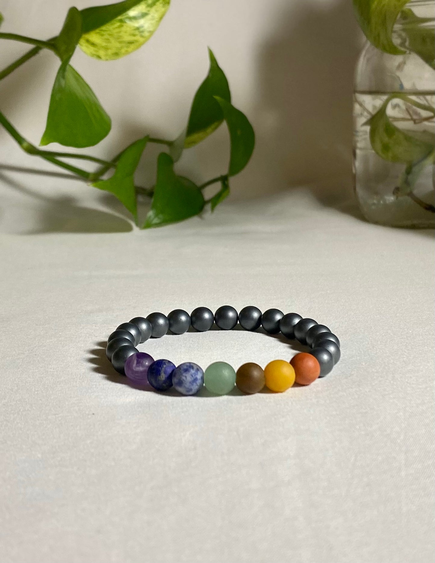 Hematite & The 7 Chakras Bracelet