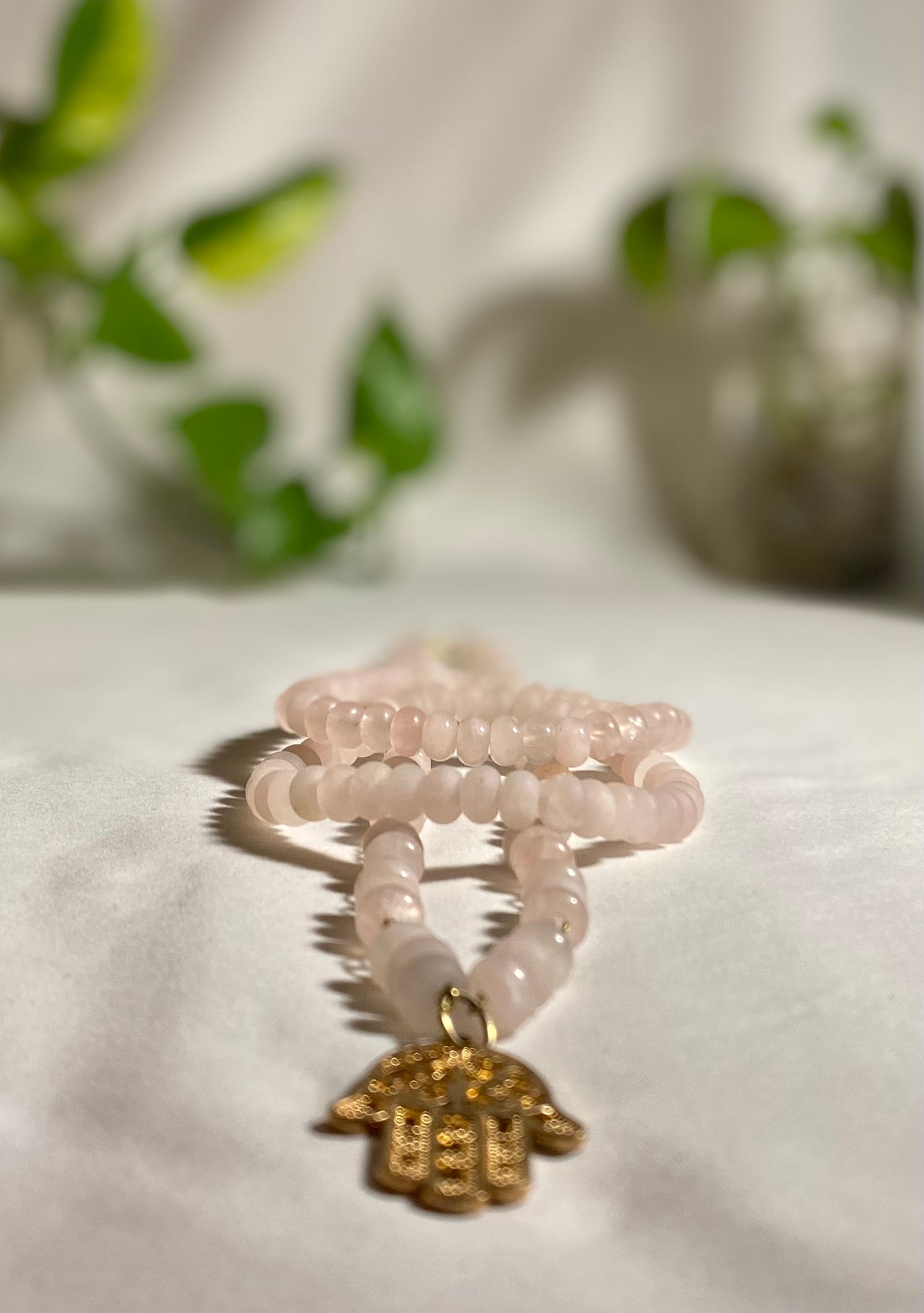 Rose Quartz Cluster Set