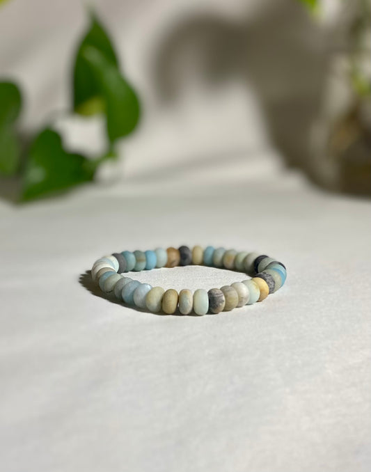 Amazonite Bracelet - Rondelle Stones