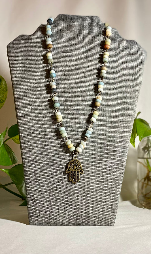 Amazonite Cluster Necklace